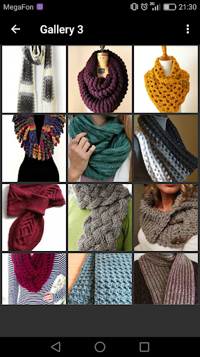 Screenshot of Crochet Scarf Patterns