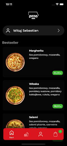 Android application PizzaTruck screenshort