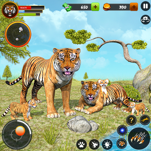 Jeux tigres d'animaux sauvages
