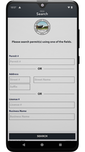 Mohave County Contractor App Screen 2