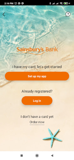 Sainsburys Bank Travel Card Screen 2
