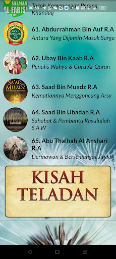 Kisah Para Sahabat RASULULLAH Screen 2