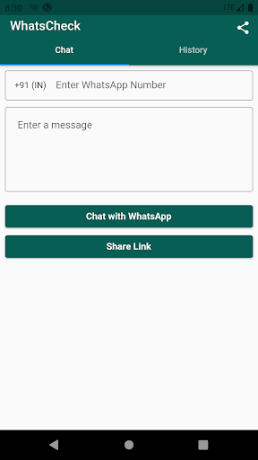 WhatsCheck-Directly Message WA Screen 2