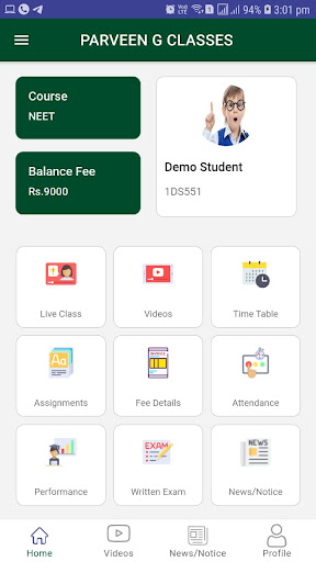 PRAVEEN G NEET JEE Screen 2