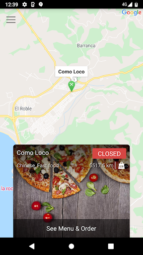 Como Loco Delivery Screen 2