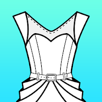 Fashion Design Flat Sketch