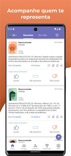 Android application Democracia Beta screenshort