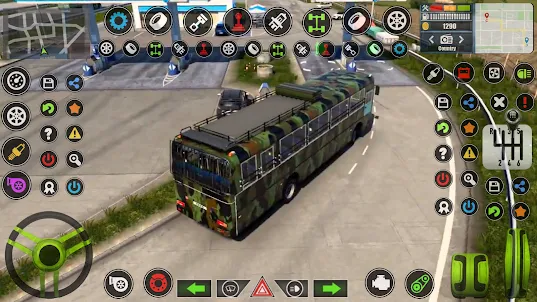 jogo de ônibus do exército