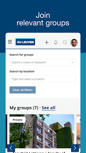 Android application KU Leuven Connect screenshort