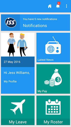 Android application MyISS Australia screenshort