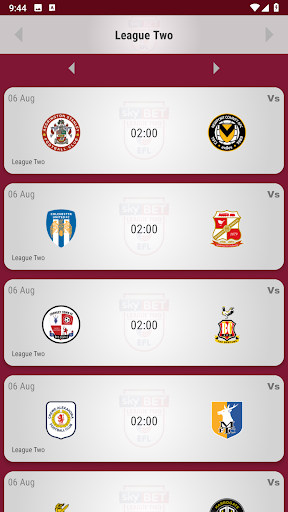 Bradford City Fan App Screen 3