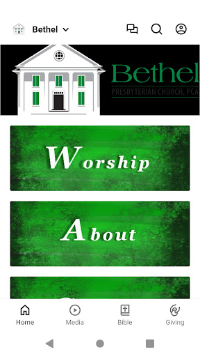 Android application Bethel Presbyterian Church screenshort