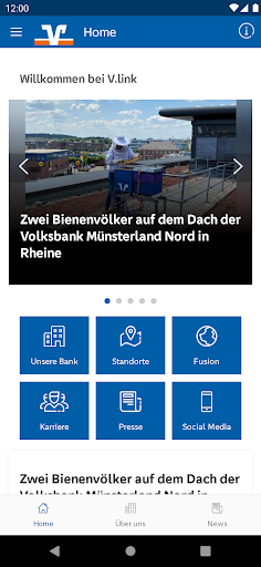 Android application V.link - Ich, wir & meine Bank screenshort