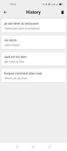 French To Polish Translator Screen 3