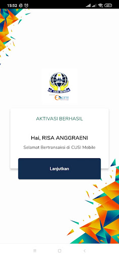 Android application Escete - CU Sari Intugin screenshort