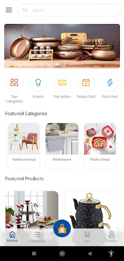 Android application Mahzeen Shopping screenshort