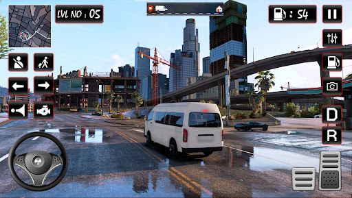Android application Van Simulator Modern Van Games screenshort