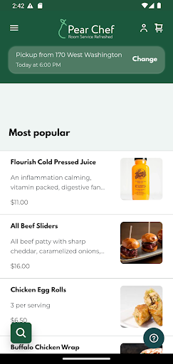 Pear Chef Screen 2