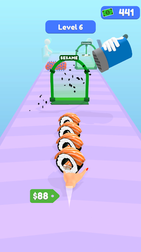 Android application Sushi Stack screenshort