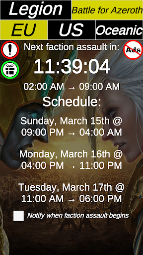 WoW Legion & BFA Timers Screen 2