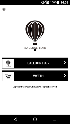 Android application 美容室・ヘアサロン BALLOON HAIR（バルーンヘアー screenshort