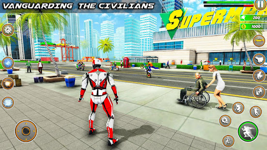 Speed Robot Game 2021u2013 Miami Crime City Battle 3.2 Screenshots 6
