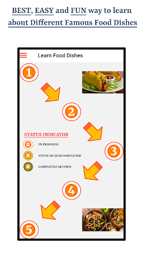 Android application Food Dishes screenshort