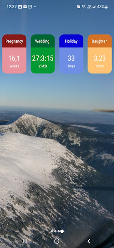 Android application Day Counter Widget screenshort