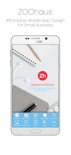 Android application ZOOhaus Mobile App Design screenshort