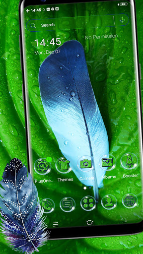 Android application Blue Feather Dew Theme screenshort