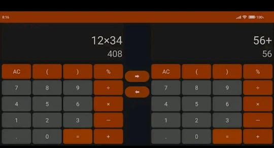 Double calculator - 2 calcy