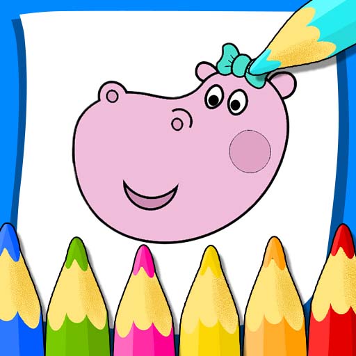 Hippo: Livre de coloriage