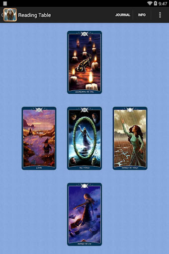 Screenshot of Book of Shadows Tarot As Above