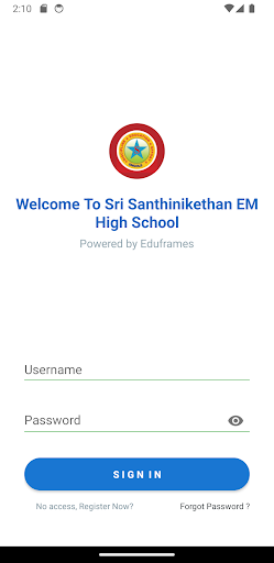 Android application Sri Santhinikethan High School screenshort