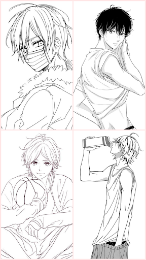 Android application Anime Boy Drawing Designs screenshort