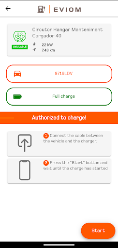 Android application EVIOM screenshort