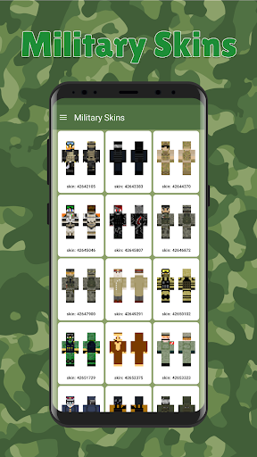 Android application Military Skins for Minecraft screenshort