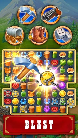 Game screenshot Jewels of the Wild West・Match3 apk download