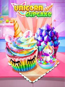 Unicorn Food – Sweet Rainbow Cupcake Desserts For PC installation