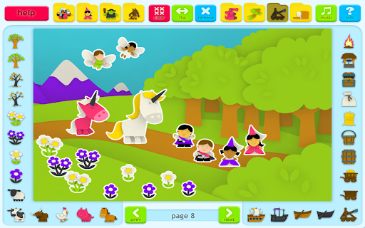 Android application Sticker Book 2: Fantasy World screenshort