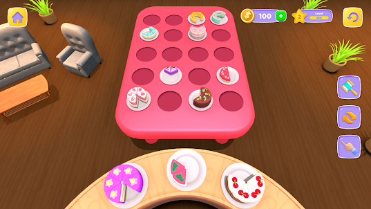 Color Cake Sort Puzzle Game 3d