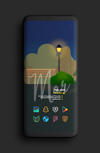 Color Line DARK Icon Pack Patched APK 2