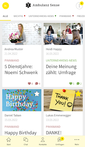 Android application mySense screenshort