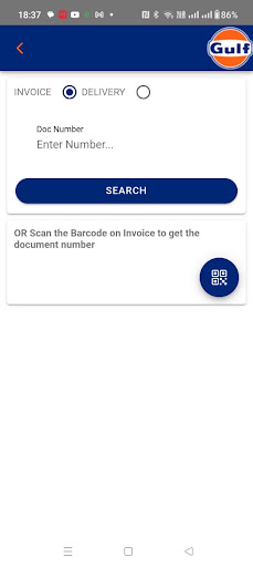 Gulf Delivery App Screen 3