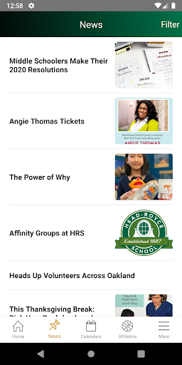 Head-Royce School Hub Screen 2