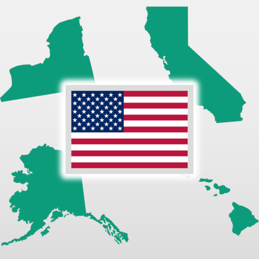 50 State Shapes logo
