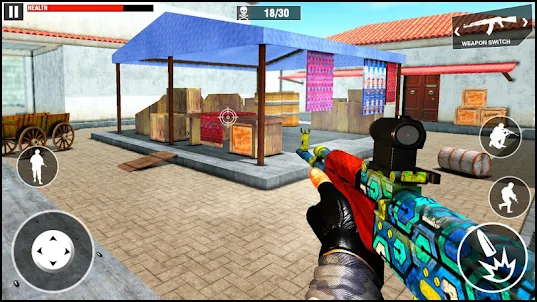 カウンター重要攻撃: 銃のゲーム：銃撃ゲーム- 鉄砲のゲーム