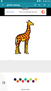 coloring african giraffe