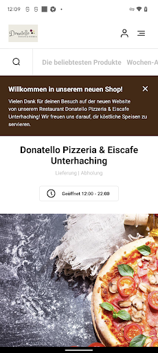 Android application Donatello Pizzeria & Eiscafe screenshort