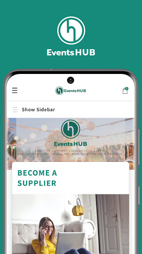 Android application Events H U B Global screenshort